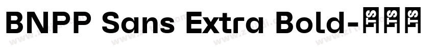 BNPP Sans Extra Bold字体转换